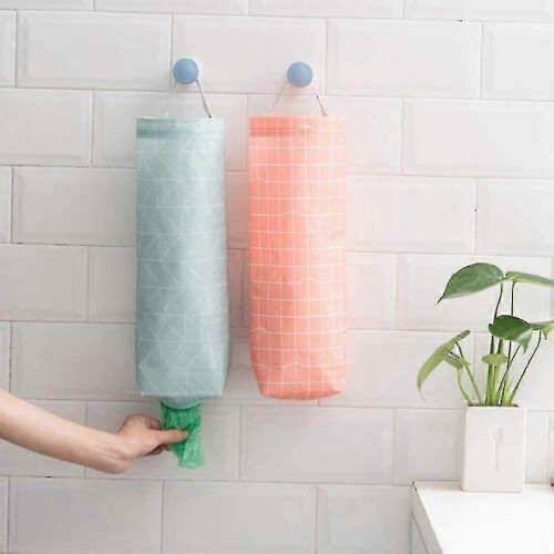 Plastic Bag Holder Wall Mount Dispenser Organiser Waterproof Foldable Storage