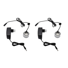 2x Ultrasone mistmaker met 12 LED-kleurenveranderingslampjes voor vijvers, binnen- en buitenfonteinen