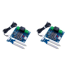 2x 12V digitale bodemvochtigheidssensorcontroller voor automatische irrigatiesystemen met realtime monitoring