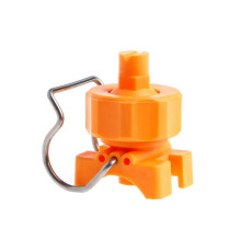 Boquilla de cono completo ajustable de 3/4" con bola y boquilla plana para riego por aspersión.