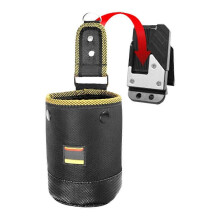 Rotating Quick-Hang Tool Waist Bag 12 Inch, Carpenter Nail & Electrician Parts Storage Pouch