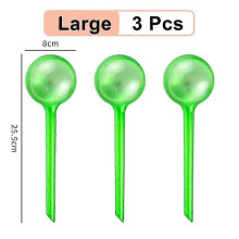 3-delige set automatische plantenwaterbollen, zelfwaterende bollen voor bloempotten in de tuin, druppelirrigatiesysteem, kunststof