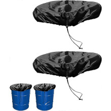 Stretchable Adjustable Drum Cover with Drawstring, Universal Fit 29.59in Diameter, Waterproof UV Coated Oxford Fabric
