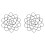 2X Wire Flower Frog Arranging Tool, 4Inch Reusable Bendable Metal Grid for Vase 1