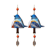 campanelli a vento con canto di uccelli, decorazione rustica da appendere in giardino per patio, balcone, uso interno ed esterno