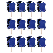 Pak van 12 Afstuderen Viering Fan Fotolijsten Creatieve-Blauw