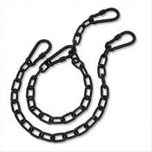 Confezione da 2 catene di fissaggio resistenti per amaca o sedia sospesa, in acciaio inossidabile nero.