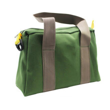 12 Inch Carpenter Tool Bag, Heavy Duty Canvas Electrician Storage with Large Capacity