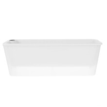 2Pcs Self Watering Rectangular Planter Box for Windowsill, Balcony, Patio, Indoor Planters with Water Reservoir