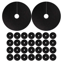 Non-Woven Fabric Weed Control Mat for Plants, 30PCS Black Garden Root Barrier Sheet