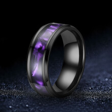 Women's frosted silk-pattern rhinestone ring