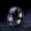 Women's frosted silk-pattern rhinestone ring 1