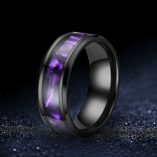 Women's frosted silk-pattern rhinestone ring