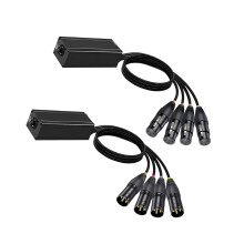 Convertisseur auditif numérique XLR 4 voies avec réductions de