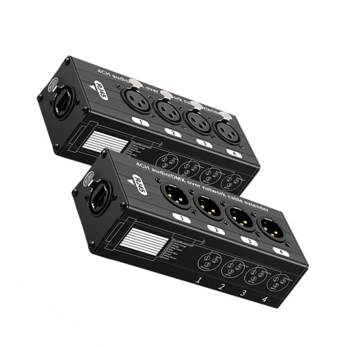Interfaces auditives compactes RJ45 à 4 XLR pour une-UN