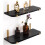 Étagères flottantes noires avec bordure dorée 40 cm 1