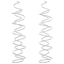 Ciondoli a spirale per campanelli a vento fai da te, 2 pezzi, accessori in metallo di ferro per decorazioni da appendere e per il giardino.