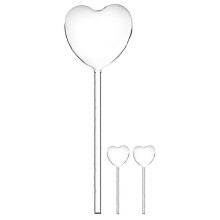 Glass Heart Automatic Watering Globe 3Pcs, Slow Drip Irrigation Spikes for Indoor Outdoor Potted Plants