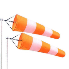 2pcs Weather Vane Windsock Outdoor Hanging 80cm Rip-stop Polyester Taffeta Waterproof