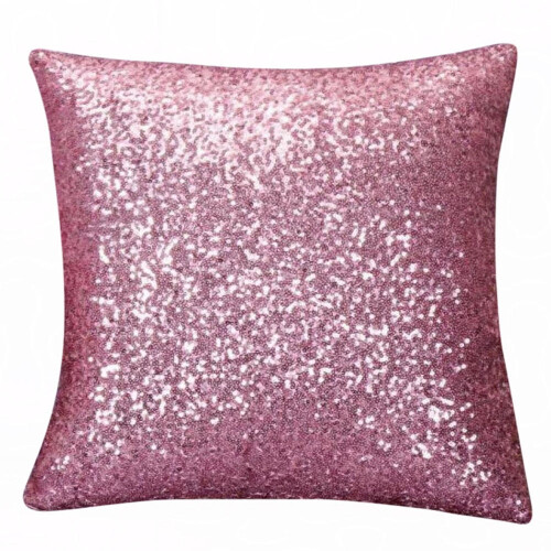 Pillow Cases Standard Size Solid Color Glitter Sequins 2