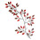 Seinätaide Iron Leaf Köynnöskoriste 30x16cm Punainen 4