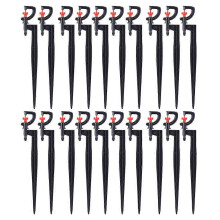 20pcs Plastic Garden Sprinkler Nozzle, 360 Degree Rotatable Spray Head for Lawn Irrigation