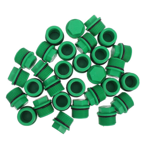 Outer Hex Pipe Plug End Cap, PPR Male Threaded Connector for Garden Irrigation Systems