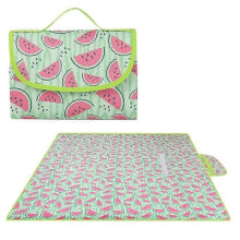 Extra groot zandbestendig picknickkleed van 80x80 cm voor strand, kamperen en reizen. Opvouwbare mat.