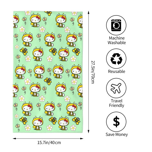 Serviette de plage Hello Kitty en microfibre 70 x 40 cm 2