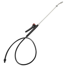 Lancia a spruzzo in ottone con tubo ergonomico, ugello regolabile, filettatura compatibile con tubo da giardino.