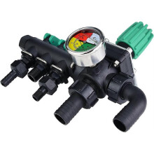 Agricultural Sprayer Control Valve 3-Way Water Splitter for Aquaculture Irrigation Plastic Metal