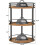 Étagère à épices rotative à 3 niveaux – Brun rustique, 25,7 cm² 5