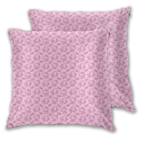 Hello Kitty Kissenbezüge, 2er-Pack – 50 x 50 cm, Polyester 1
