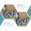 Træhane-ornament med lys – hvid, 14x5,5x3cm 2