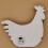 Træhane-ornament med lys – hvid, 14x5,5x3cm 3