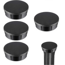 5 Pack Sprinkler Head Cap Compatible with Hunter Pro Spray Models PROS-04 PROS-06 PROS-12, Black Plastic Shut Off Cap for Irrigation