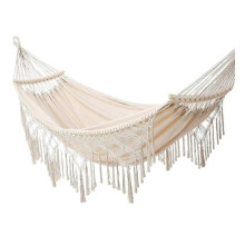 Camping Hammock with Breathable Mesh Fabric, Lightweight Foldable Design for Outdoor Relaxation