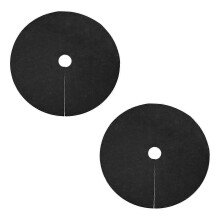 2-Pack Biodegradable Non-Woven Weed Barrier Mat for Gardening, Tree Planting & Landscaping