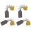 10-Pack Carbon Motor Brushes for 77 Worm Drive Circular Saw 2