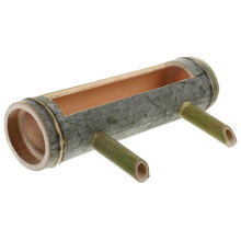 Bamboo Water Fountain Spout for Garden, Aquarium & Patio Decor, Durable Indoor Outdoor Water Feature