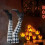 Halloween hekseben dekorasjon stoff støvelstake 5