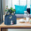 Geïsoleerde canvas lunchtas met grote inhoud 5