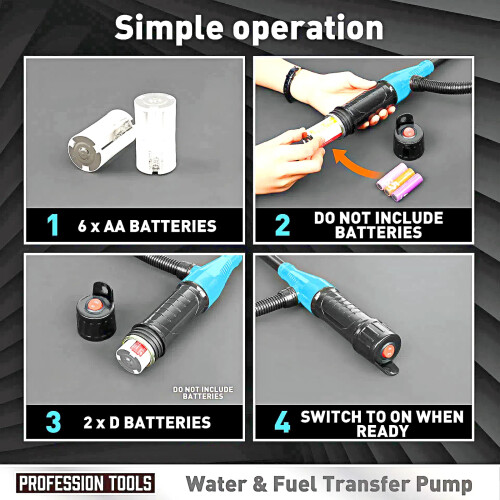 Portable Battery-Powered Fuel & Water Transfer Pump 1