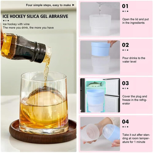 Silicone Ice Ball Mold2.5Inch Food-Grade 2