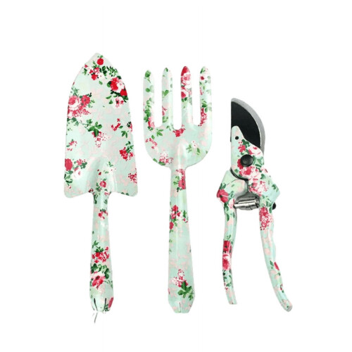Ensemble de 3 outils de jardin – Métal, multicolore, 20–28 cm 1