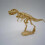 Legering Dinosaur Skeleton Figur Dekor 13cm 5