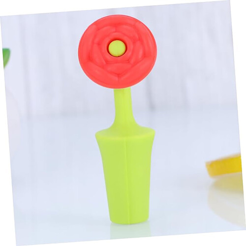 Silikon-Flaschenverschluss mit Blattmotiv – 1 Stück 2