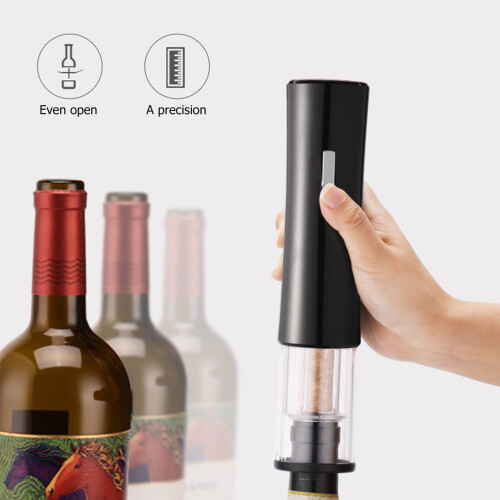 Abrebotellas eléctrico con carcasa de aleación, funciona con 4 pilas AA. 1