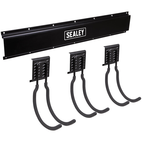 Sealey Sealey APHKIT8 Wall Mounting 3 Large Hook Storage Rail