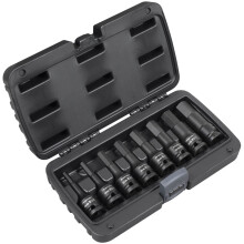 Sealey AK5600 Premier Imperial Hex Impact Socket Bit Set 1/2"Sq Drive 8pc